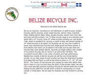 Tablet Screenshot of belizebike.com